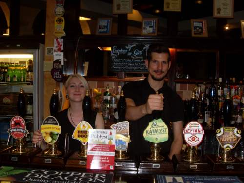 Bex and James at the White Cross